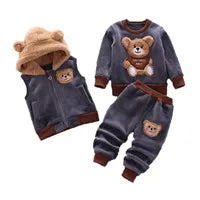 Casual Thicken Hoodies for Kids Autumn Winter Warm Sweatshirt Boys Tracksuit with Eye Catching Prints