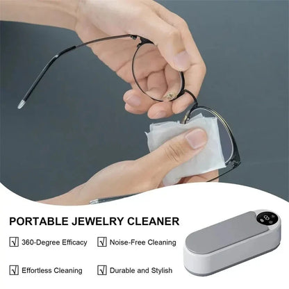 MIJIA 450ml Ultrasonic Cleaner Portable Household Jewelry Cleaner for Rings Glasses Makeup Brushes Short Eye-Catching Title