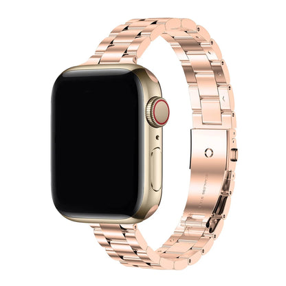 Stainless Steel Slim Loop Watch Band for Apple Watch with Eye-Catching Design Available in Multiple Sizes