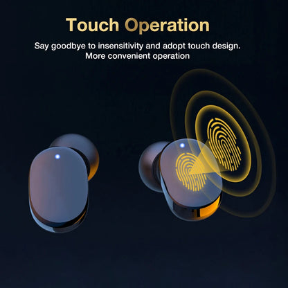 Waterproof Bluetooth Wireless Earphones with Touch Control HiFi Stereo Sport Headphones with In-Ear Game Headset including Mic