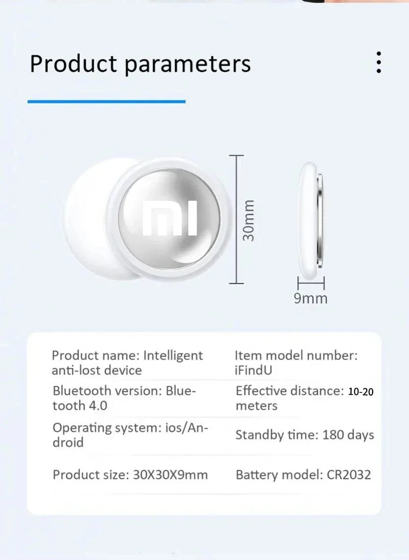 Xiaomi Smart Device Locator Mini Tracker Bluetooth 4.0 Smart Remote Control Key Loss Prevention for Kids Pet Wallet