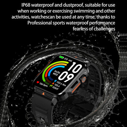 2024 New Military Man Smart Watch Outdoor 1.95 Bluetooth Call IP68 Waterproof Fitness Tracker for Android IOS