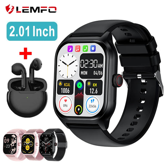 LEMFO LT10 Smart Watch 2024 Android Gift Bluetooth Call Music Fitness Tracker Sports Watch Touch Dial