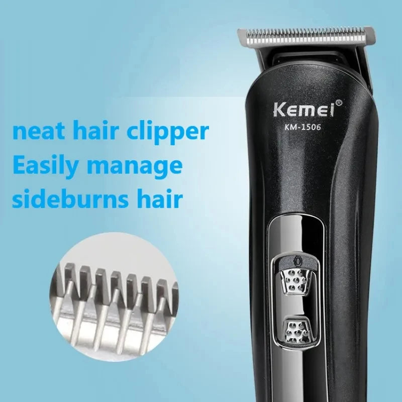 Kemei KM-1506 3 in 1 Electric Shaver USB Rechargeable Hair Trimmer Professional Nose Shaving Machine for Men