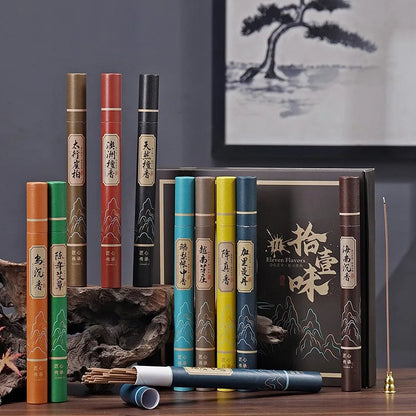 Natural Sandalwood Incense Sticks 25g/40Pcs Chinese Home Aroma Indoor Buddha Incense Osmanthus Room Fragrance Rose