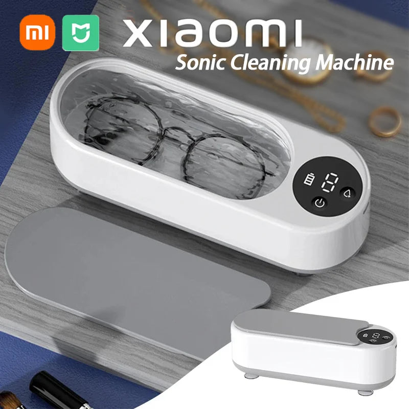 MIJIA 450ml Ultrasonic Cleaner Portable Household Jewelry Cleaner for Rings Glasses Makeup Brushes Short Eye-Catching Title