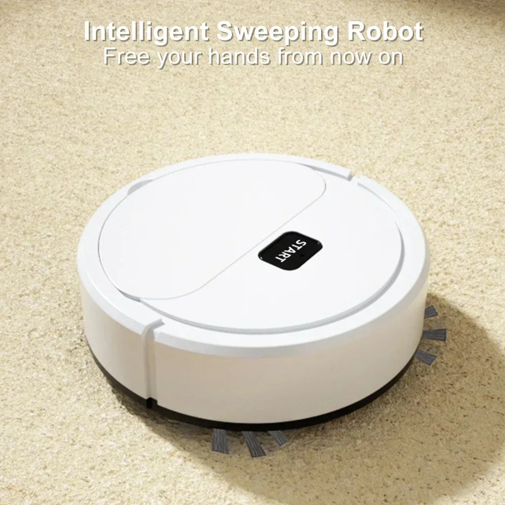 Portable Mini Home Floor Robotic Vacuum Cleaner 2024 Automatic Wet Dry Three-In-One Sweeping Machine for Home