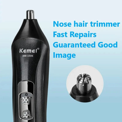 Kemei KM-1506 3 in 1 Electric Shaver USB Rechargeable Hair Trimmer Professional Nose Shaving Machine for Men