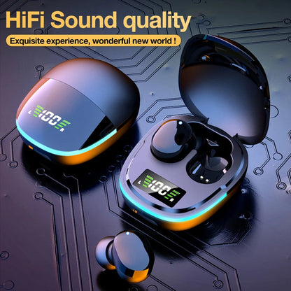 Waterproof Bluetooth Wireless Earphones with Touch Control HiFi Stereo Sport Headphones with In-Ear Game Headset including Mic