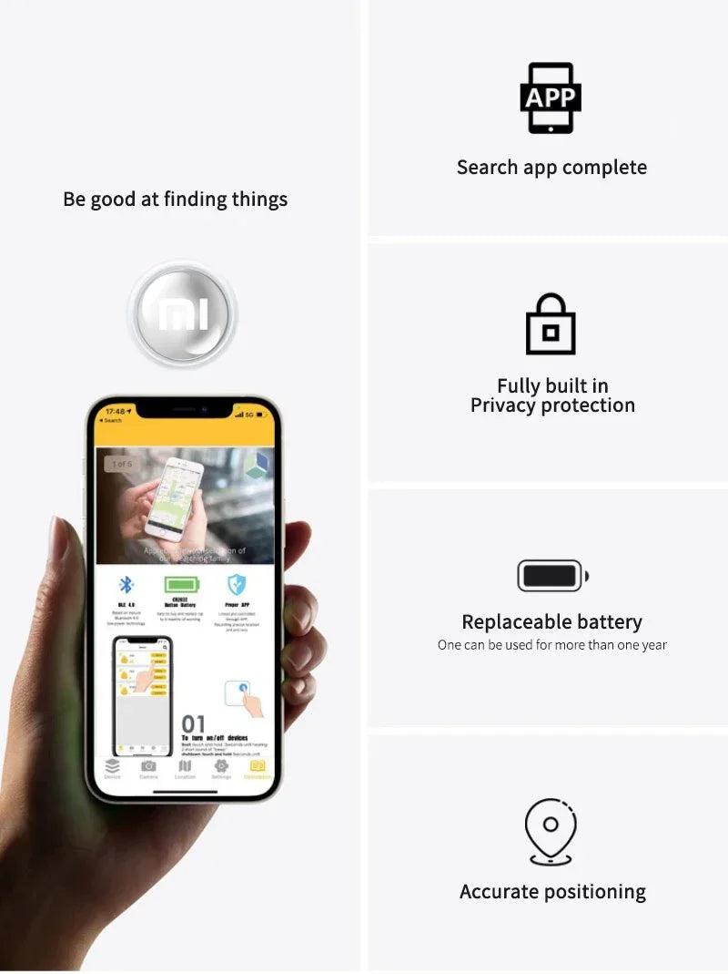 Xiaomi Smart Device Locator Mini Tracker Bluetooth 4.0 Smart Remote Control Key Loss Prevention for Kids Pet Wallet