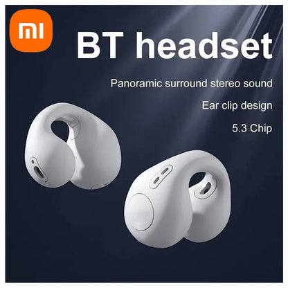 Xiaomi Bone Conduction Headphones Wireless Earbuds with 3D Surround Stereo Bass Sports Headset Bluetooth-Compatible Ear-Clip