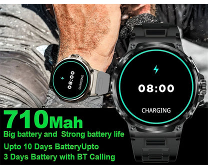 2024 Men's Smart Watch Ultra HD AMOLED Screen Bluetooth Call GPS Tracker 1.85 Inch Screen With 710 Mah Battery