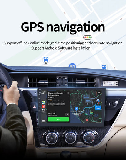 Android 11 4G GPS Car Audio Multimedia Player BQCC 4Core 2 Din Car Radio Androidauto Carplay with WIFI BT IPS 7"/9"/10" Screen Size