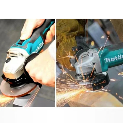 Makita 18V Brushless Lithium Electric Angle Grinder High Power Polishing Machine Rechargeable Cutting Tool for Home and Garden