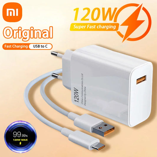 Xiaomi Fast Charger Adapter QC 3.0 Quick Charging 6A USB Type-C Cable for Mobile Phone Xiaomi Huawei Samsung