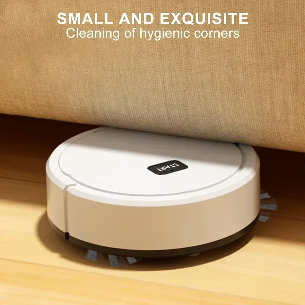 Portable Mini Home Floor Robotic Vacuum Cleaner 2024 Automatic Wet Dry Three-In-One Sweeping Machine for Home