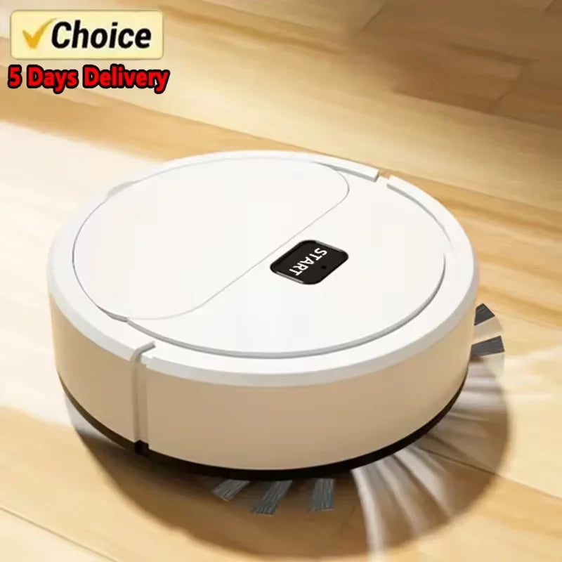 Portable Mini Home Floor Robotic Vacuum Cleaner 2024 Automatic Wet Dry Three-In-One Sweeping Machine for Home