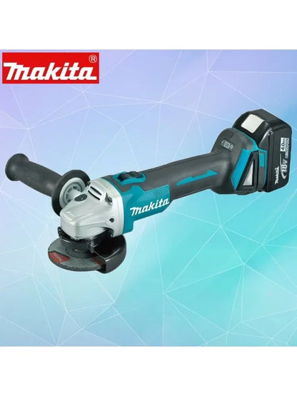 Makita 18V Brushless Lithium Electric Angle Grinder High Power Polishing Machine Rechargeable Cutting Tool for Home and Garden